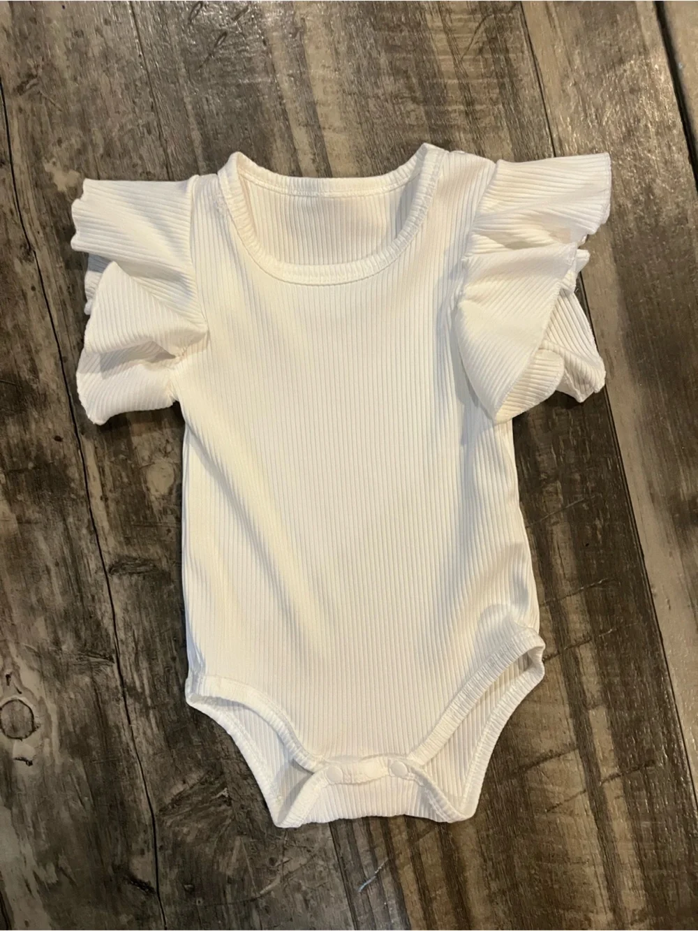 Ribbed Flutter-Sleeve Baby One-Piece Bodysuits - Multi Color Set